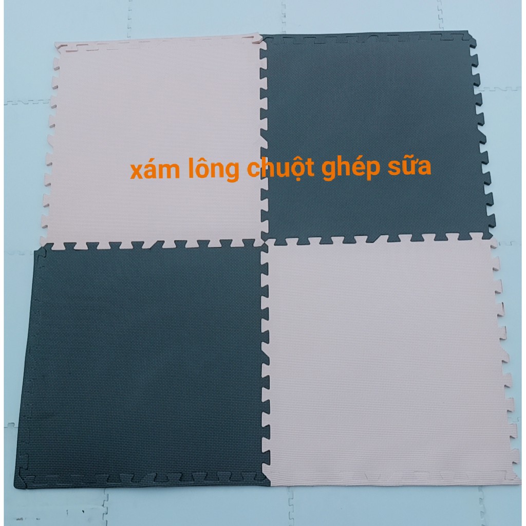 Thảm xốp kích thước 60x60x1cm SP ít lỗi có thêm nhiều màu mới ghép phối lẫn đẹp sang phù hợp giá 13000đ