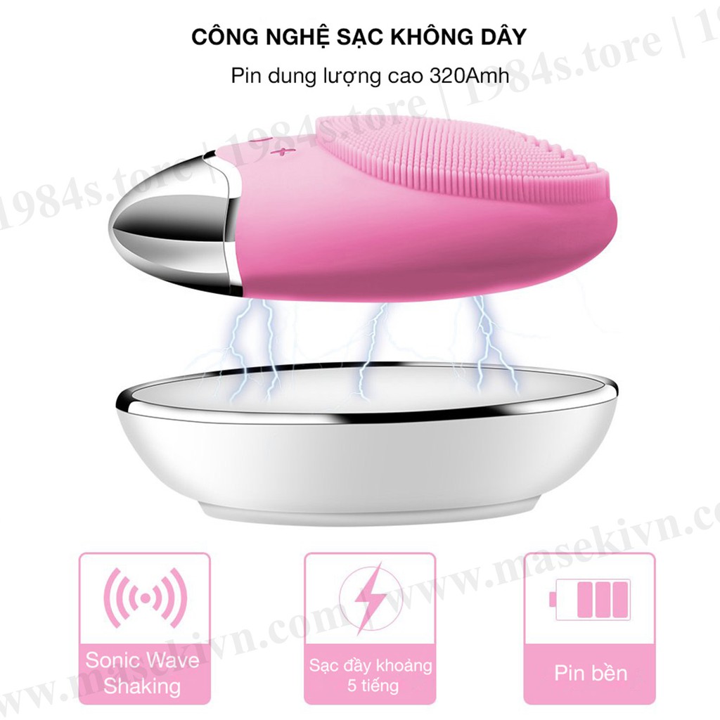 Máy rửa mặt Maseki Lite - sạc không dây - massage mặt, trị mụn đầu đen và làm se khít lỗ chân lông. (Bảo hành 2 năm) | BigBuy360 - bigbuy360.vn
