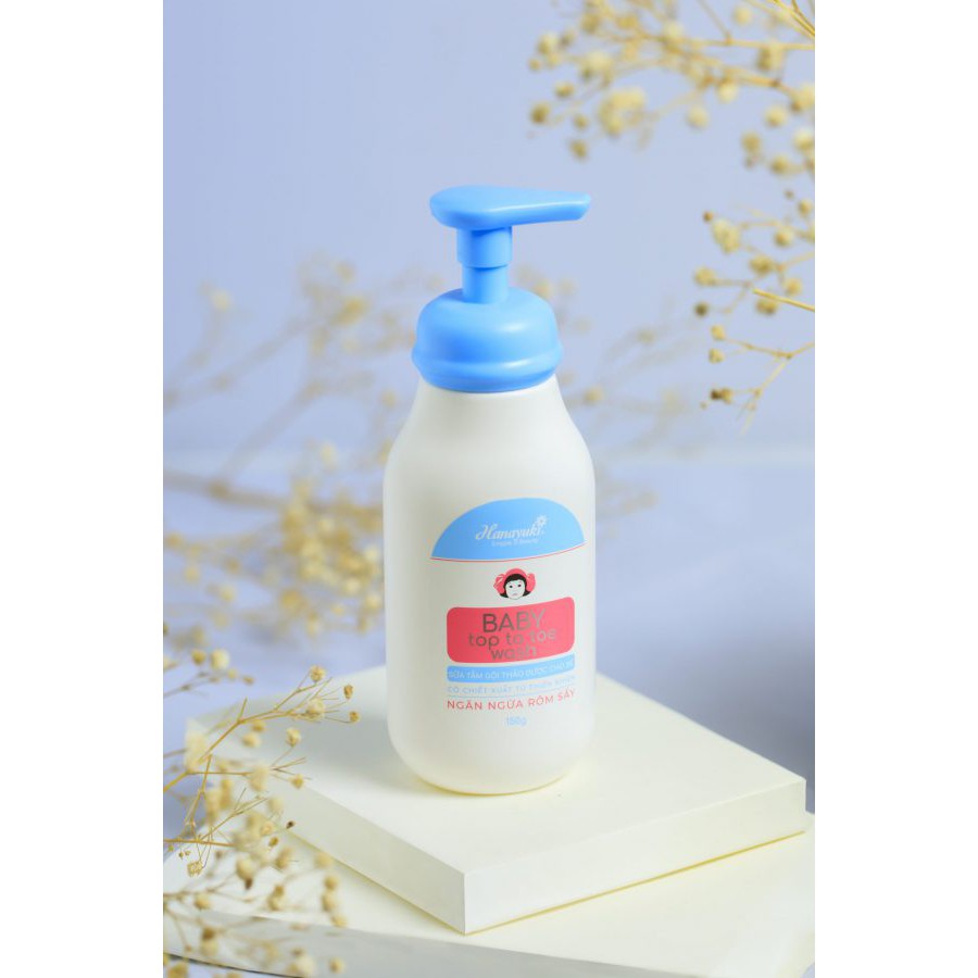 SỮA TẮM GỘI THẢO DƯỢC BABY TOP TO TOE WASH - HANAYUKI