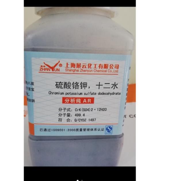 Phèn crom làm tinh thể tím túi 100g KCr(SO4)2 CrK(SO4)2