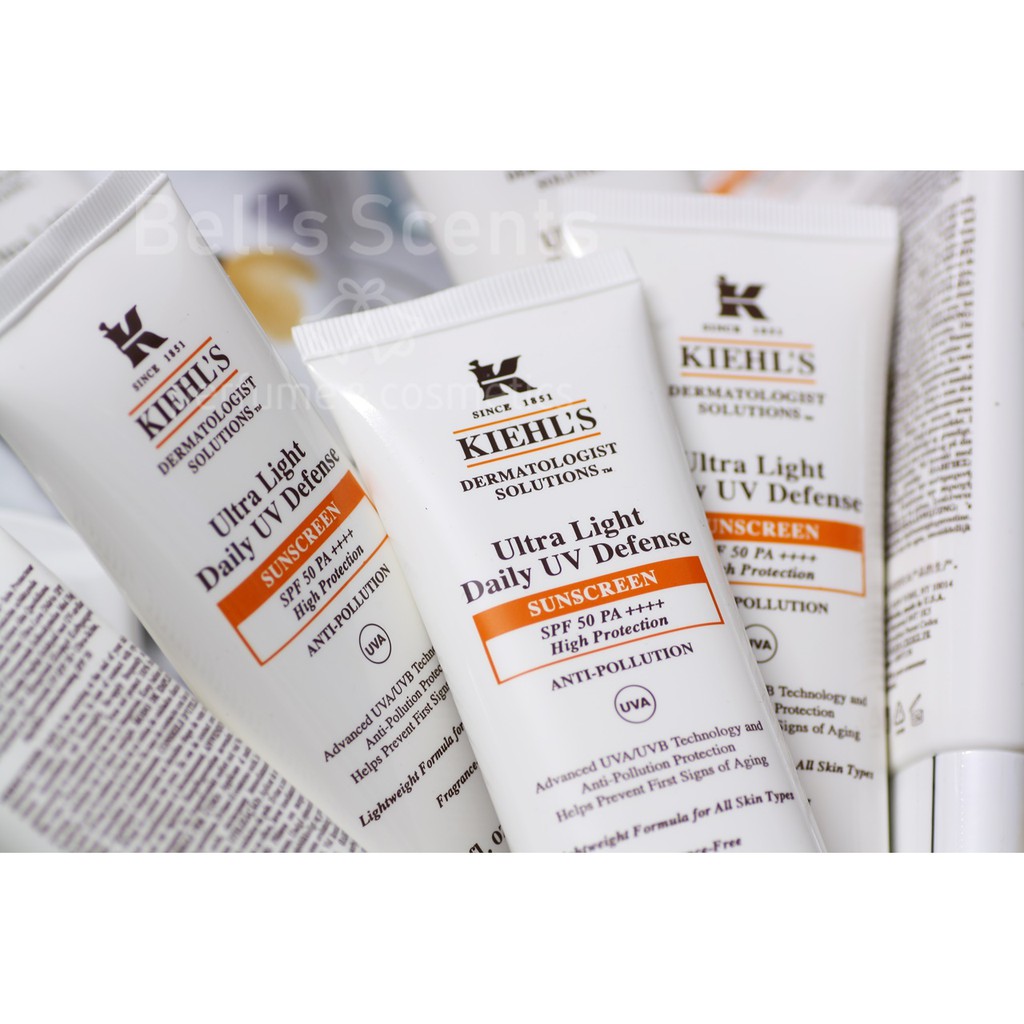 Kem chống nắng Kiehl’s Ultra Light Daily UV Defense SPF 50 PA0++++ 60ml - Mỹ (CÓ SEAL - KHÔNG HỘP)