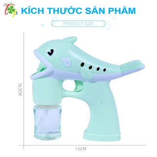 Đồ chơi súng bắn bong bóng hình cá heo cho bé 6666-1 (FC-LJ0026A)