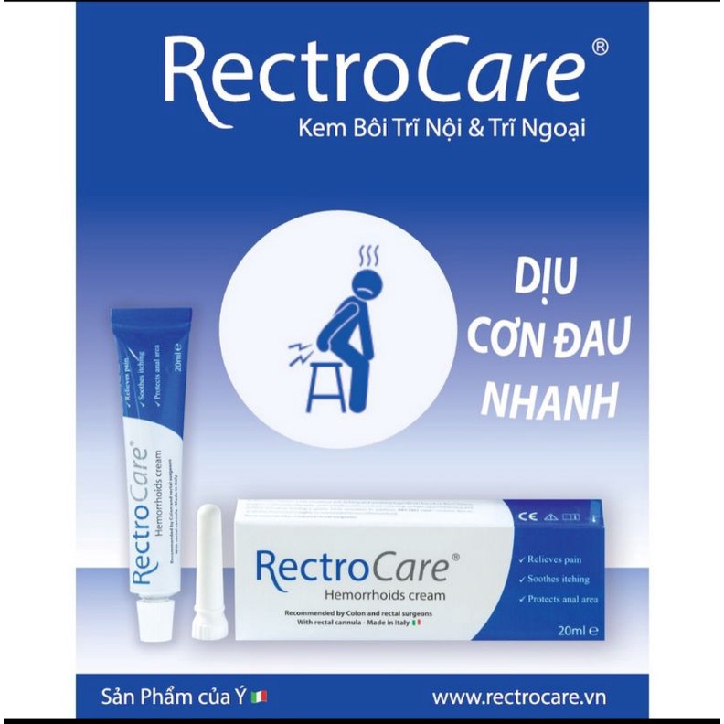 Gel bôi trĩ nội trĩ ngoại  nhập khẩu Ý Rectrocare 20ml