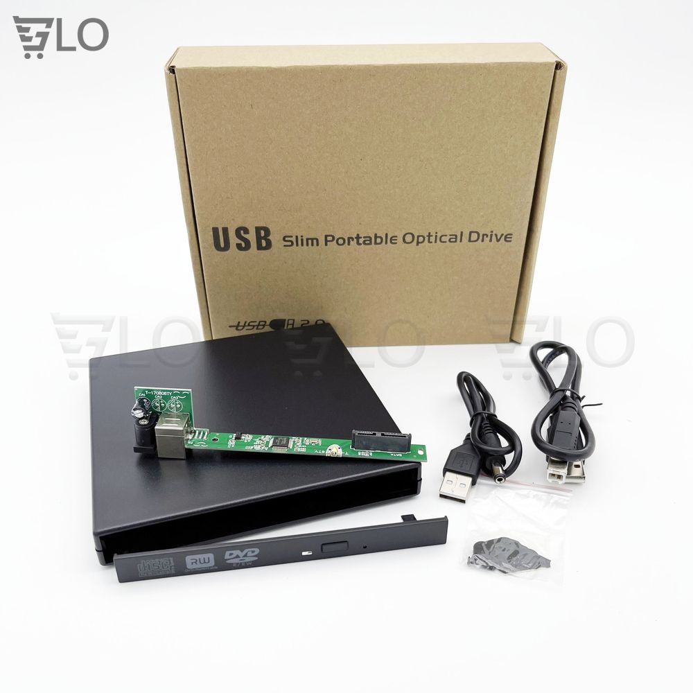 Box DVD USB 2.0 Sata Loại 12.7mm, Biến DVD Laptop Thành DVD Di Động