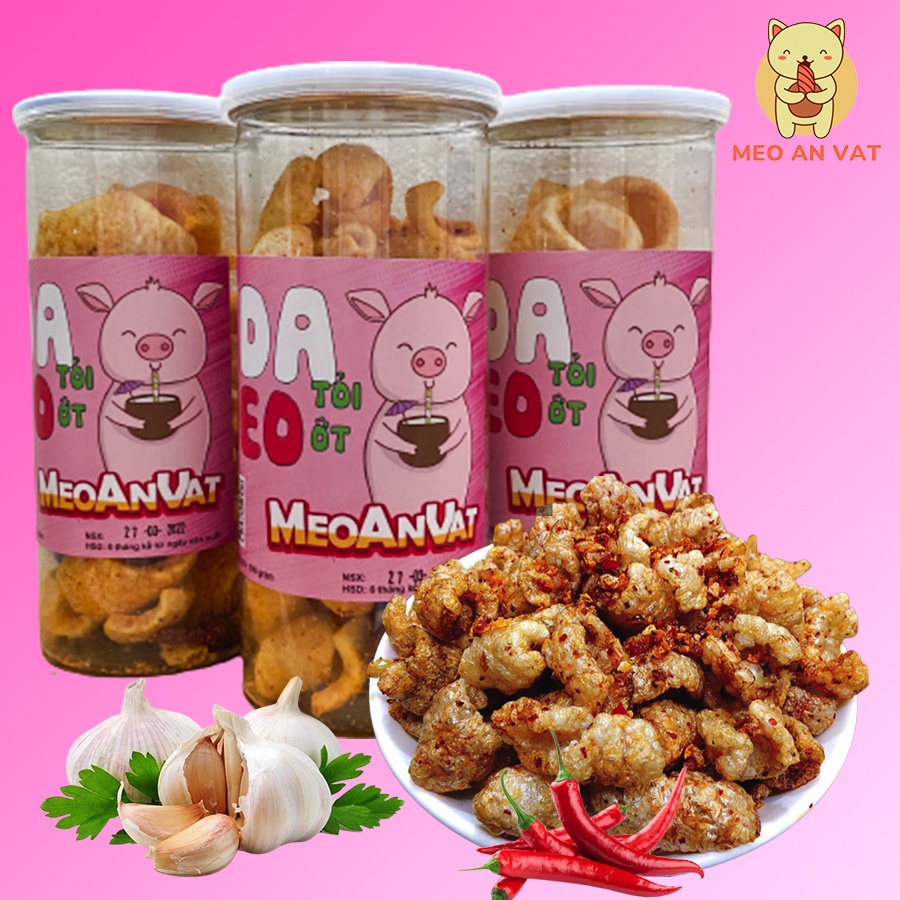 Da heo tỏi ớt 160g MÈO ĂN VẶT 88 - Đồ ăn vặt Hà Nội