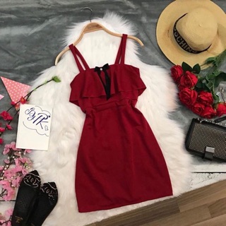 Đầm 2 dây hình chụp thật