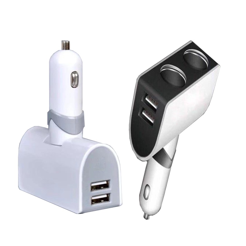 BỘ CHIA TẨU SẠC Ô TÔ 2 LỖ + 2 USB