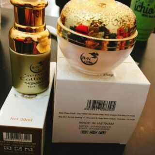 Kem face dưỡng trắng da bn white collagen