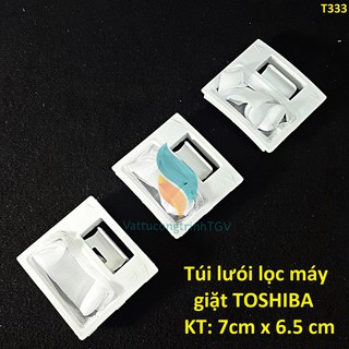 Bộ 3 túi lưói lọc thay thế cho máy giặt TOSHIBA (KT: 7 cm x 6.5 cm)