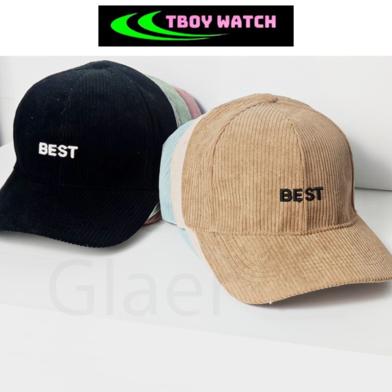 Mũ lưỡi trai nữ nam - Nón kết chất nhung tăm cao cấp thêu chữ BEST thời trang Hàn Quốc