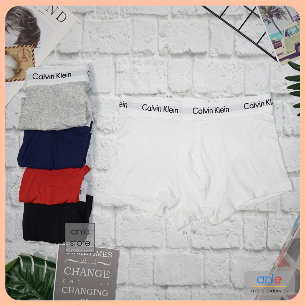 Quần lót nam Boxer Cao cấp Cotton co dãn 4 chiều Thông hơi thấm hút