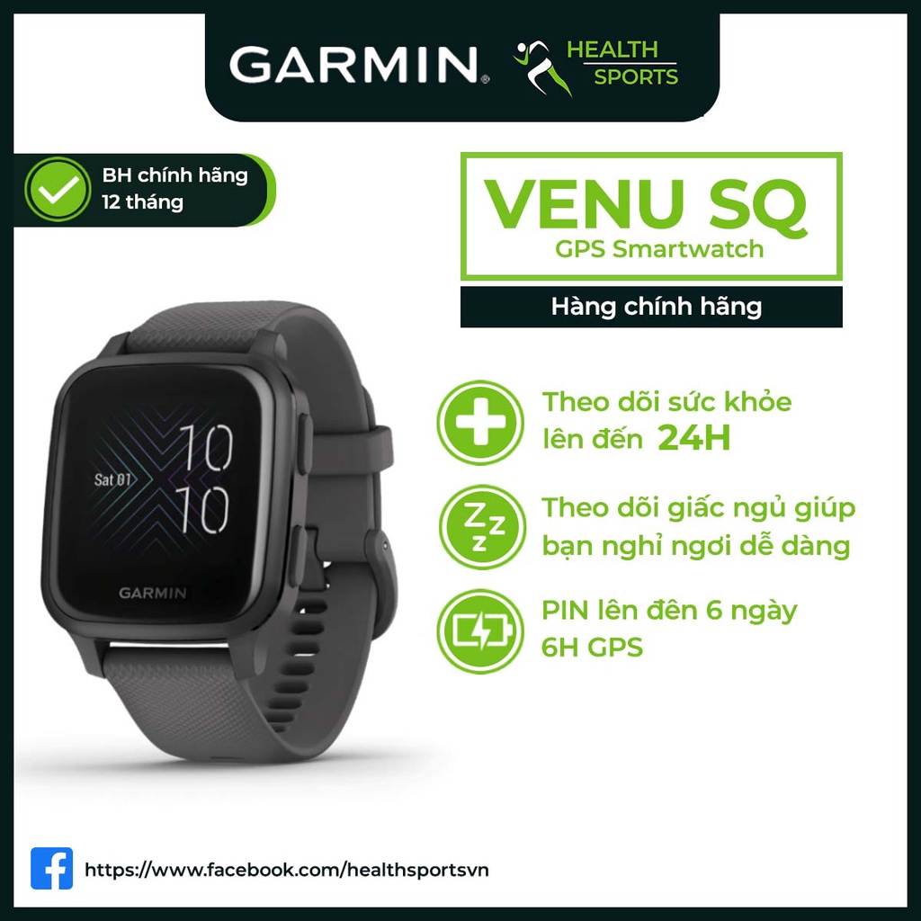 Đồng hồ thông minh Garmin Venu SQ (chính hãng)