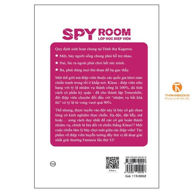 Sách - Spy room – Lớp học điệp viên - Tập 1 (Bản thường) - Thái Hà Books