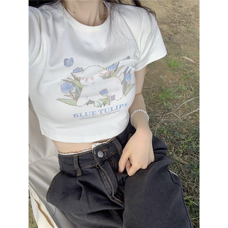 Áo Croptop Tay Ngắn Hở Rốn Thời Trang Mùa Hè Cho Nữ  JH-TX-275