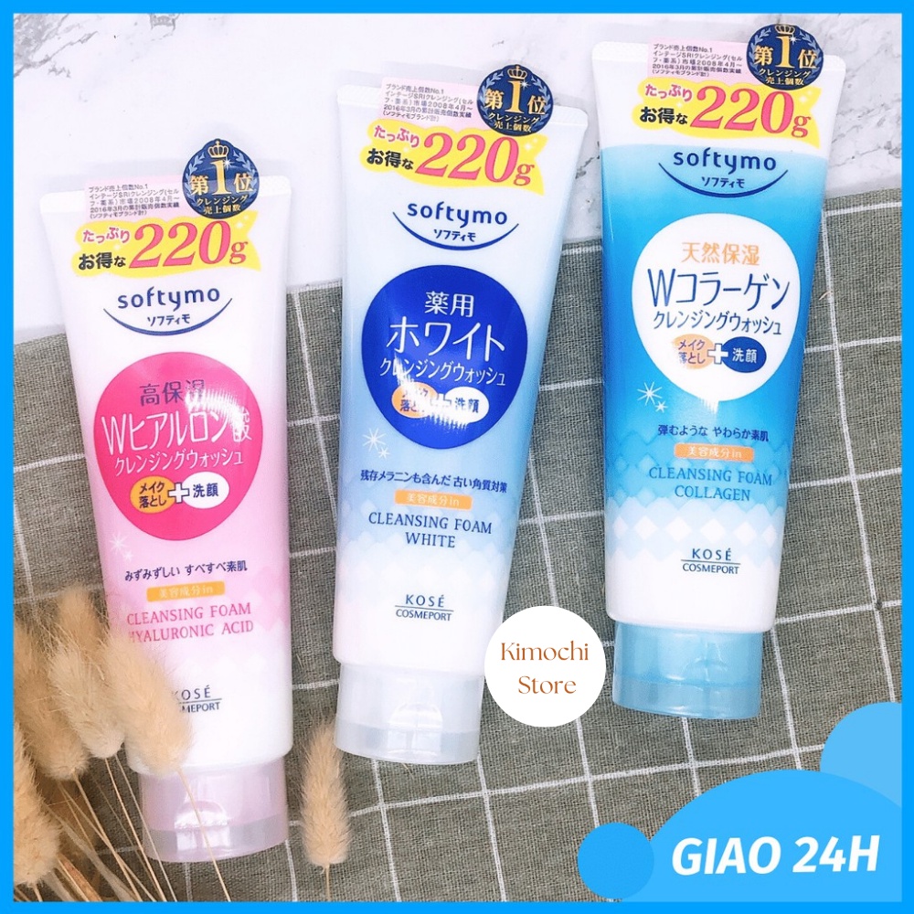 Sữa rửa mặt Kose Softymo Cleansing Foam Nhật Bản 220g Kimochi Store