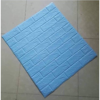 Combo 30 tấm xốp dán tường trắng xanh 70x77cm