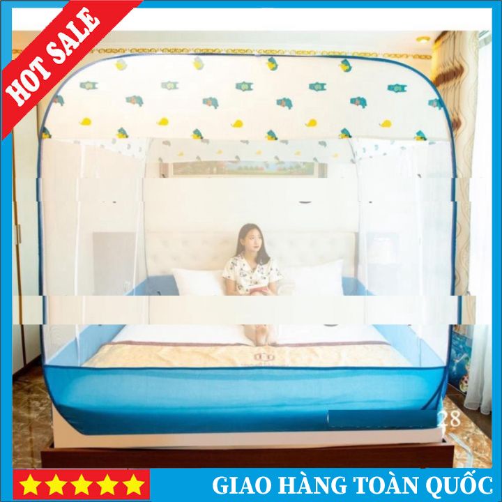 Màn Chụp Tự Bung Hoài Phát - Mùng Chụp Thông Minh Viền Chân Siêu Đẹp