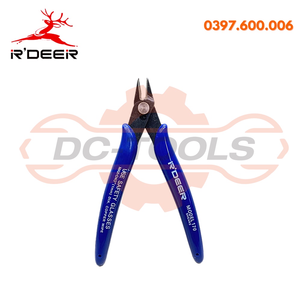 Kìm cắt chân linh kiện R'DEER 170 5 inch/ 125mm CHÍNH HÃNG DCTOOLS (KHO SỈ)