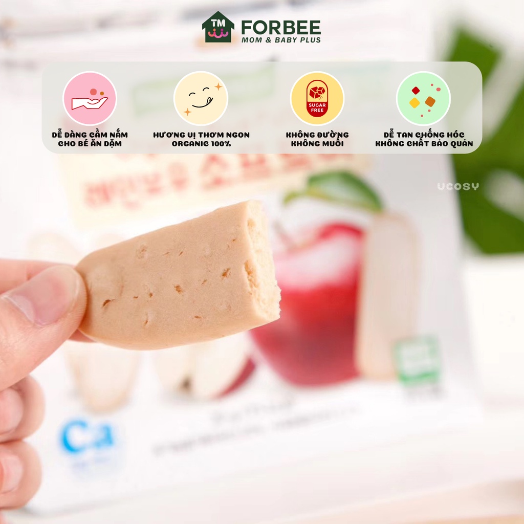 Bánh gạo DẸT hữu cơ Farm to Baby - Bổ sung canxi cho trẻ ăn dặm từ 6 tháng tuổi (20g/gói)- FORBEE