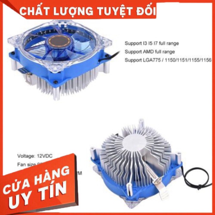 ✅ QUẠT TẢN NHIỆT CPU AMD LED (Hỗ Trợ Đa Socket Intel & AMD)- Hàng Nhập Khẩu ✅