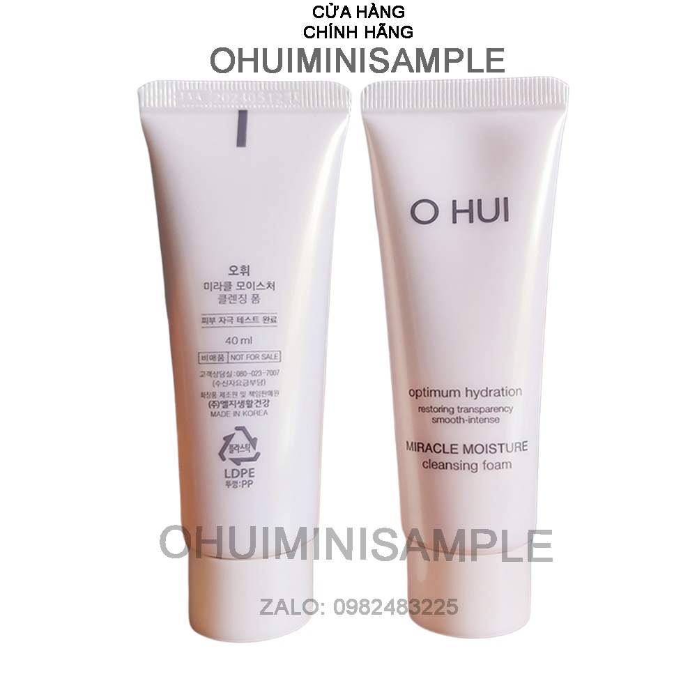 Sữa Rửa Mặt Dưỡng Ẩm Da OHUI Miracle 40ml