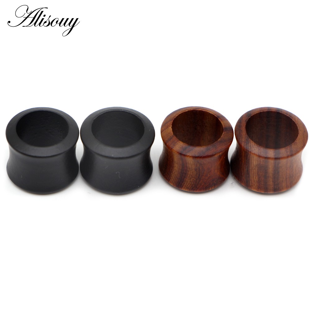 1 Đôi Khuyên Nong Tai Bằng Gỗ Đàn Hương 8mm-25mm