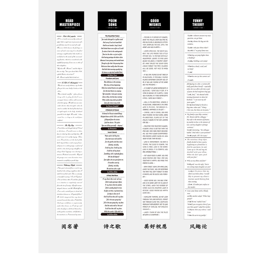 1 tờ sticker dạng chữ nhiều chủ đề