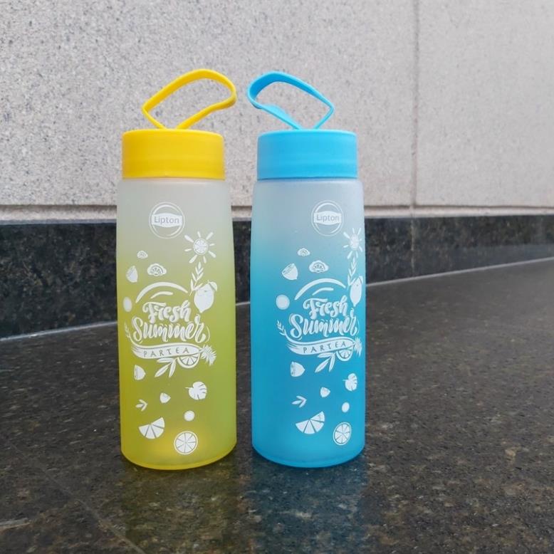 Bình Nước Thuỷ Tinh Khuyến Mại Lipton 500ml Cực Đẹp