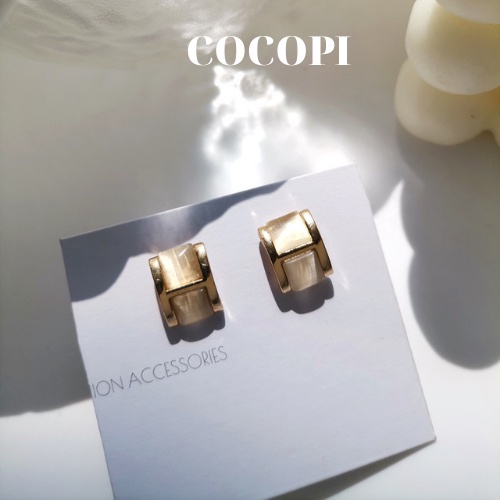Bông Tai khuyên tai đính ngọc cao cấp phong cách Hàn Quốc COCOPI Accessories