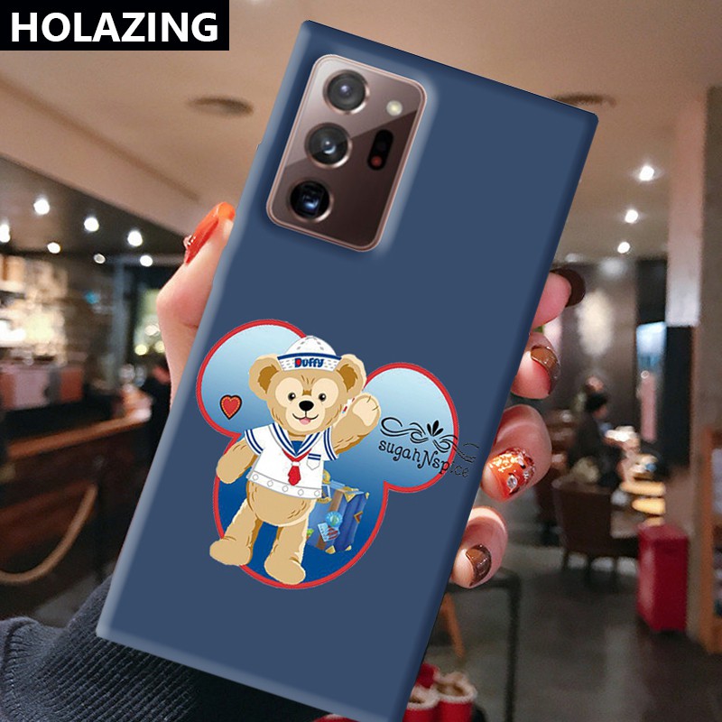 Samsung Galaxy A02S A21S A42 A31 A12 S8 Plus A7 2018 A750 iPhone 6S 6 Candy Color Phone Cases vỏ điện thoại Duffy Shelliemay Disney Bear Soft Silicone Cover