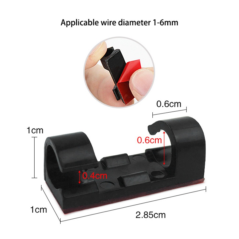 Set 20 kẹp giữ dây cáp gọn gàng tiện lợi màu đen
 | BigBuy360 - bigbuy360.vn