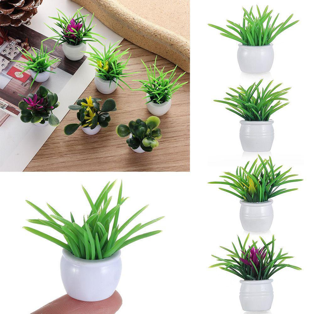 Set 1 Chậu Cây Xanh 7 Kiểu Trang Trí Nhà Búp Bê