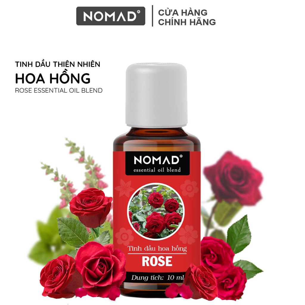 Tinh Dầu Hoa Hồng Nomad Rose Essential Oil Blend thanh lọc không khí, khử mùi