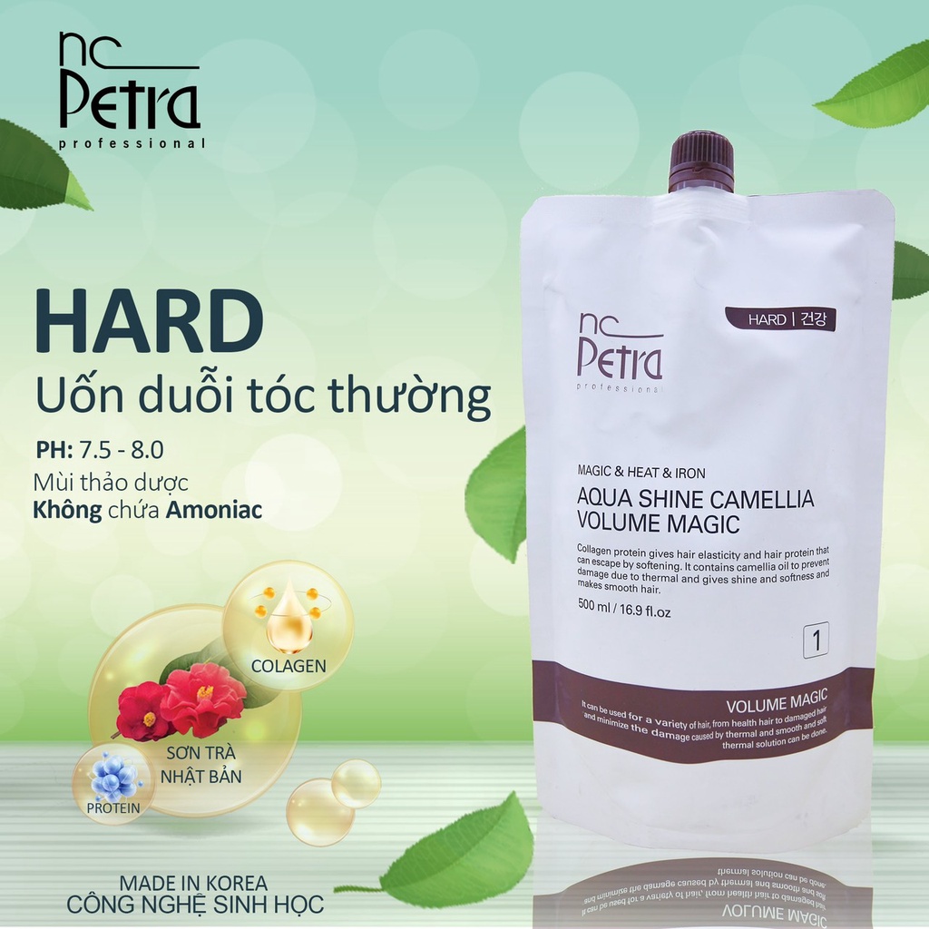 Thuốc uốn nóng ,thuốc duỗi tóc ép tóc petra công nghệ sinh học Hàn Quốc 500ml AZ008 mùi thơm, sóng bền