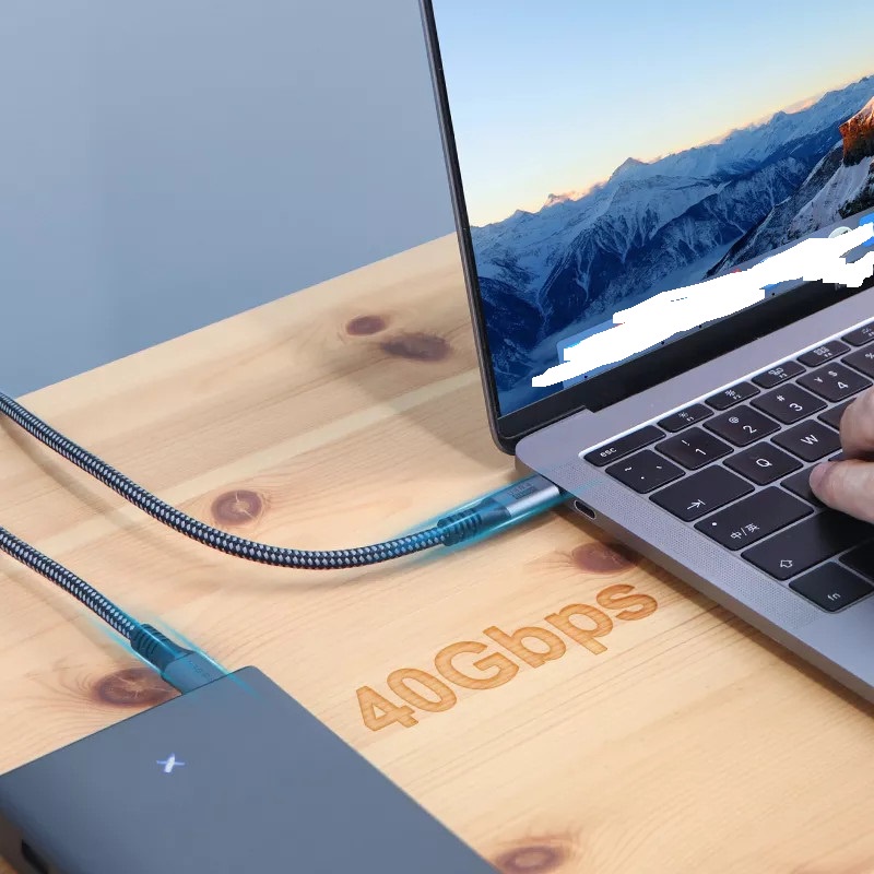 Cáp Thunderbolt 4 C to C Hagibis 4K/5K 60Hz 100W