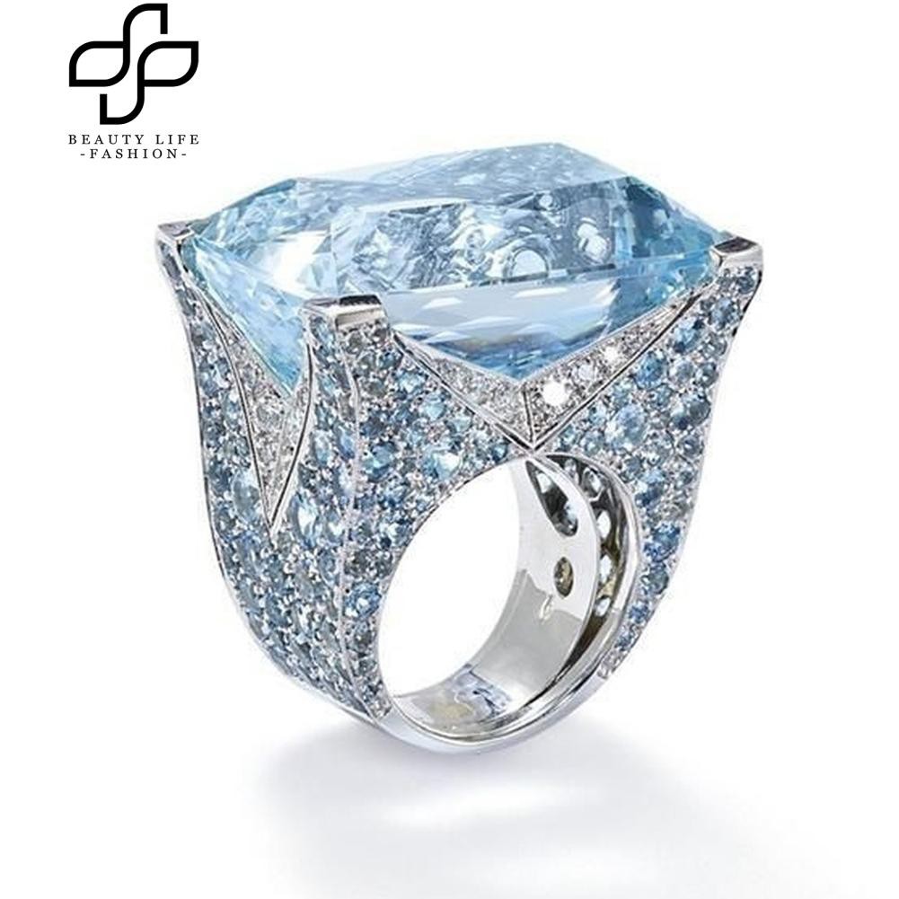 Nhẫn đính hôn nữ mặt Cubic