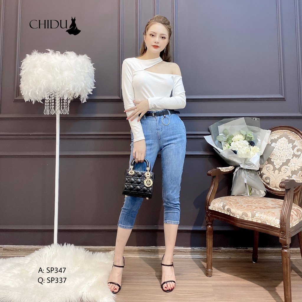 [Mã FAMAYWA giảm 10K đơn 50K] CHIDU áo kiểu nữ khoét năng động- SP347 | BigBuy360 - bigbuy360.vn