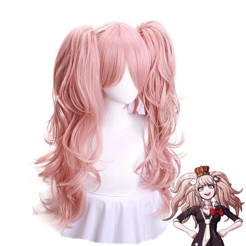 [sẵn] Wig/tóc giả và 2 kẹp tóc gấu cosplay Junko Enoshima - Identity V (Danganronpa) tại MIU SHOP 01