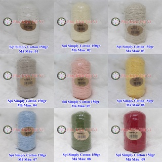 Sợi simply cotton (58k/cuộn/150 gram)