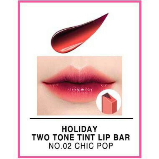 Son Môi Laneige Holiday Two Tone Tint Lip Bar (No. 2 Chic Pop)