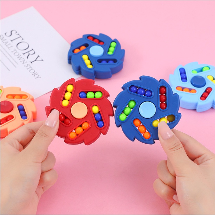 Đồ Chơi Trẻ Em Con Quay Spinner/ Rubik Hạt Đậu Giải Đố