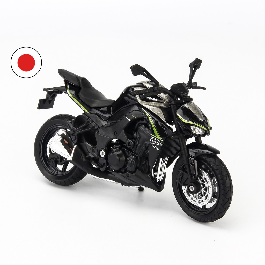 [Mã TOYJAN hoàn 20K xu đơn 50K] Mô hình moto Kawasaki Z1000 R Green 1:18 Welly