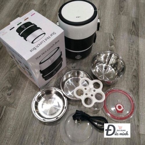 Hộp cơm cắm điện  Tiện lợi có lõi hâm nóng thức ăn nhanh cho dân văn phòng, dân phượt