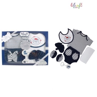 Set hộp quà tặng sơ sinh 8 chi tiết kèm lục lạc cho bé Lovekids