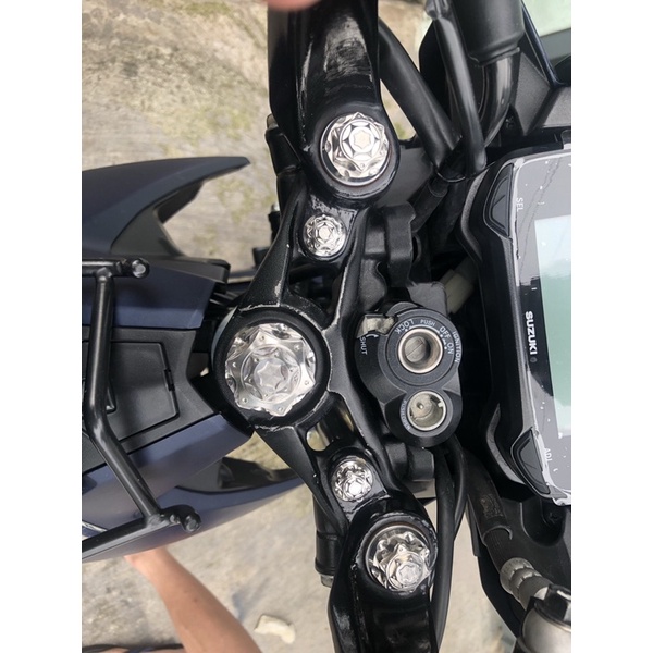 Combo full ốc chảng ba inox304 cho xe Raider,Satria