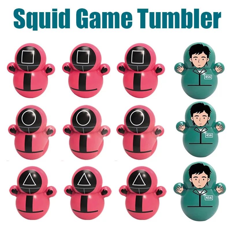 [Mã LIFE0503TOYS giảm 10% đơn 0Đ] Combo 6 đồ chơi lật đật squid game và hình thú mini siêu đáng yêu