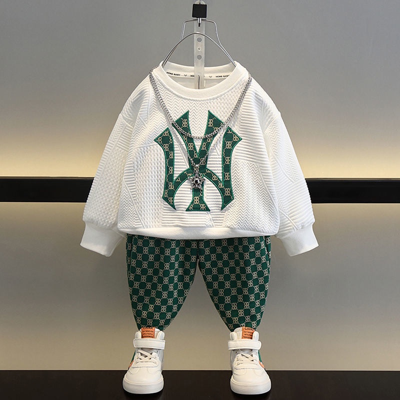 Bộ Quần Áo Mùa Thu Phong Cách Mới Cho Bé Trai