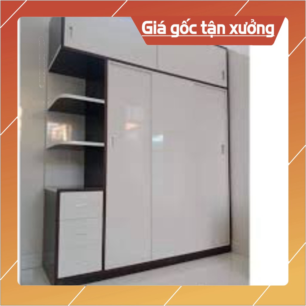 [Chỉ ship HN] Tủ quần áo 4 cánh lùa nhựa Đài Loan cao cấp cao 240*165*51cm Freeship