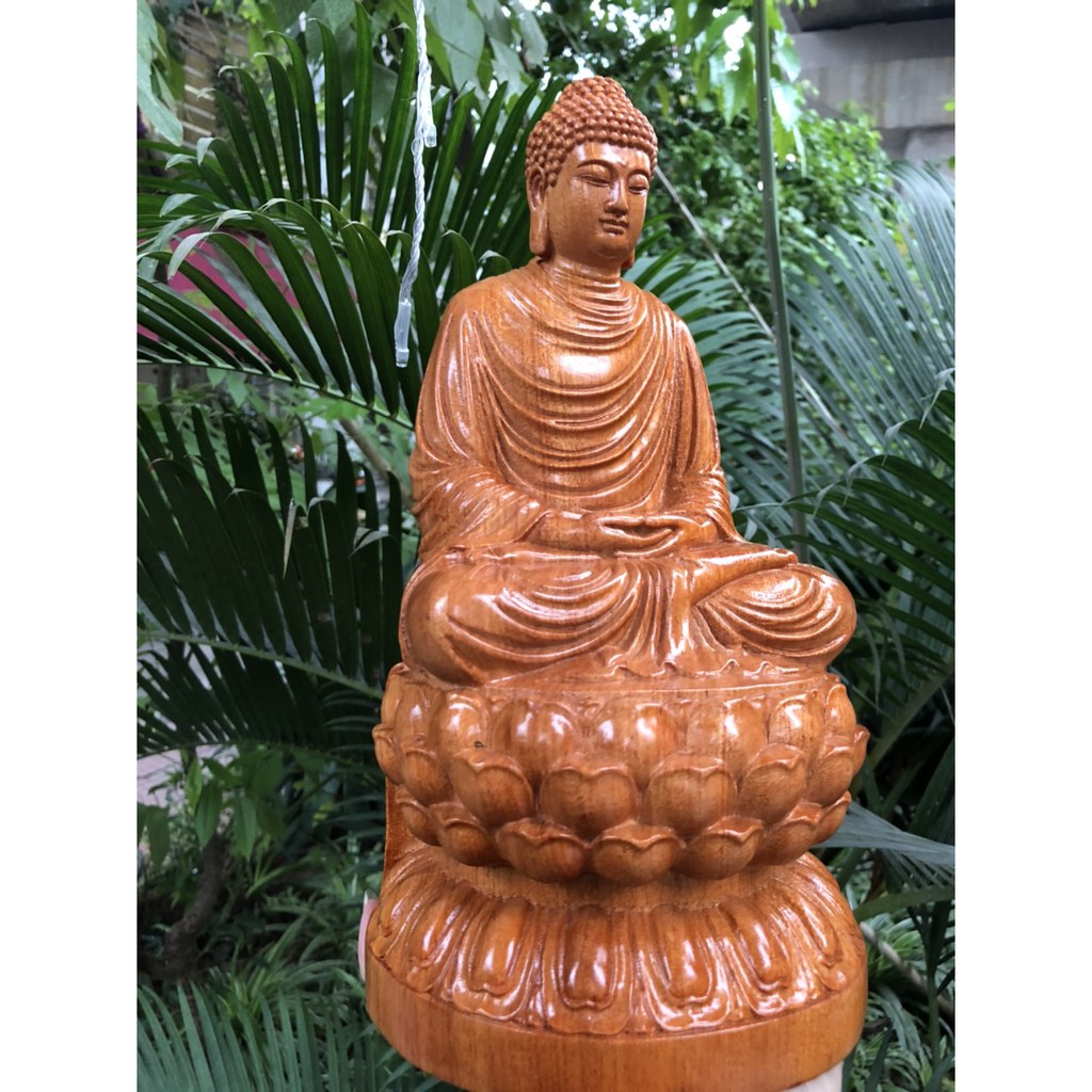 Tượng Phật Thích Ca Mâu Ni Gỗ Hương Cao 30 Cm