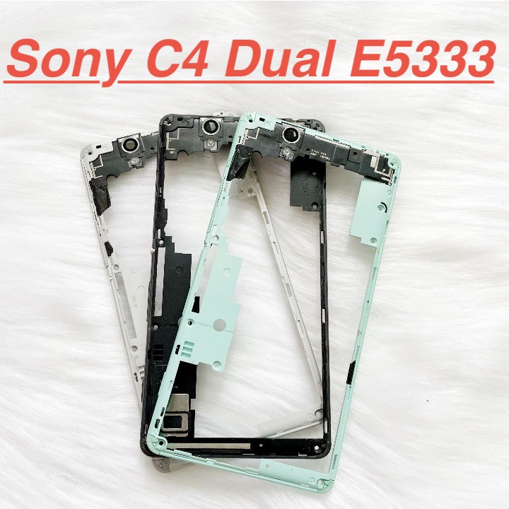 ✅ Khung Sườn Viền Sony C4 Dual E5333 Sườn Viền Vỏ Màn Hình Benzen Linh Kiện Thay Thế